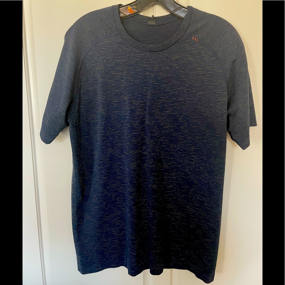 Lululemon short sleeved Navy  shirt